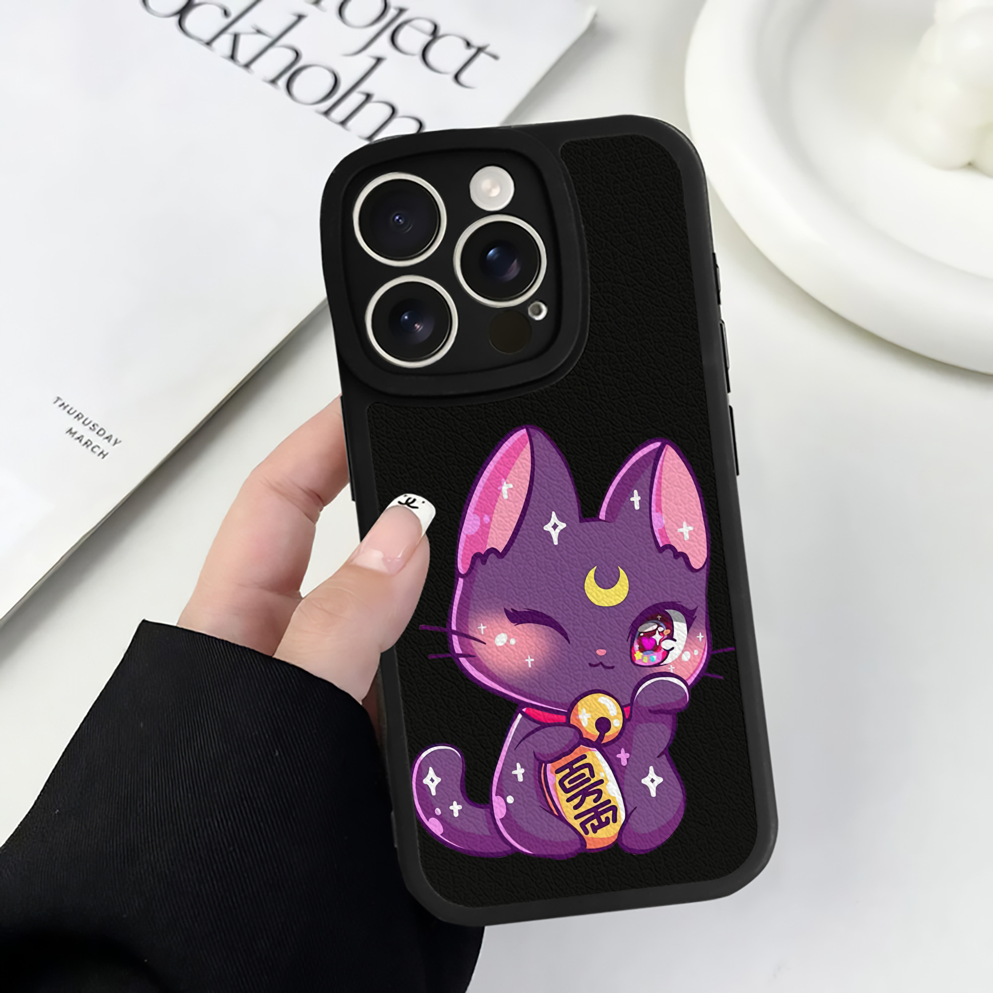 （画像用） 美少女戦士セーラームーン Sailor Moon 【iPhone 16シリーズ対応】シリコンスマホケース（レザー調） 材質：シリコン